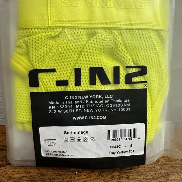 C-IN2 Scrimmage Low Rise Brief – Size Small (Ray Yellow, Sealed) - Picture 4 of 4